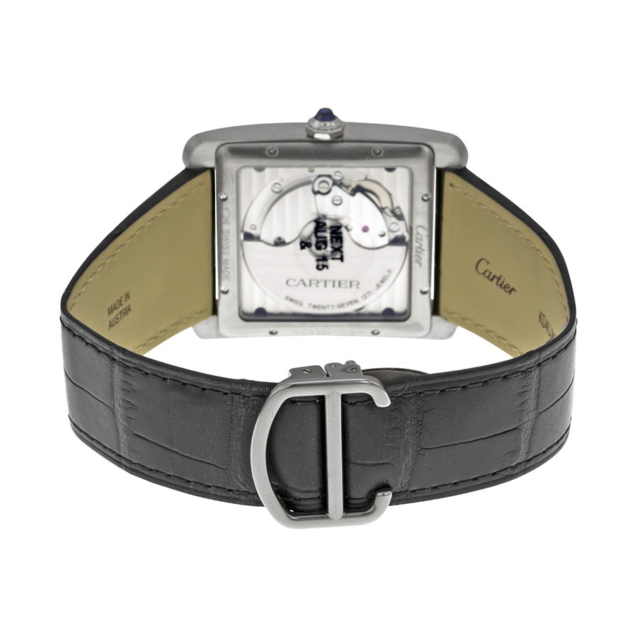 IMG_9086 Cartier W5330004 Tank Mens Automatic Stainless Steel 3