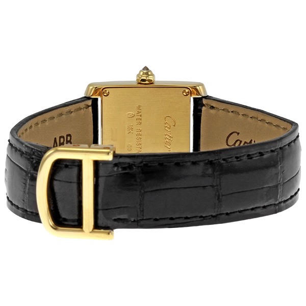 IMG_9086 Cartier WE100131 Tank Ladies Quartz 18kt Yellow Gold 3