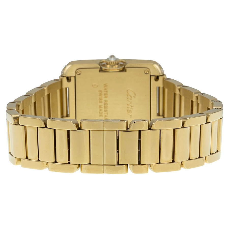 IMG_9086 Cartier WT100005 Tank Ladies Quartz 18kt Yellow Gold 3
