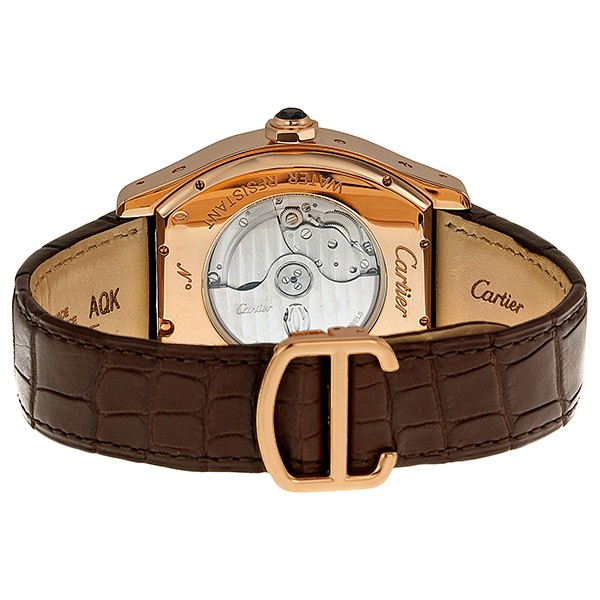 IMG_9086 Cartier W1580045 Tortue Mens Automatic 18 kt Rose Gold 3
