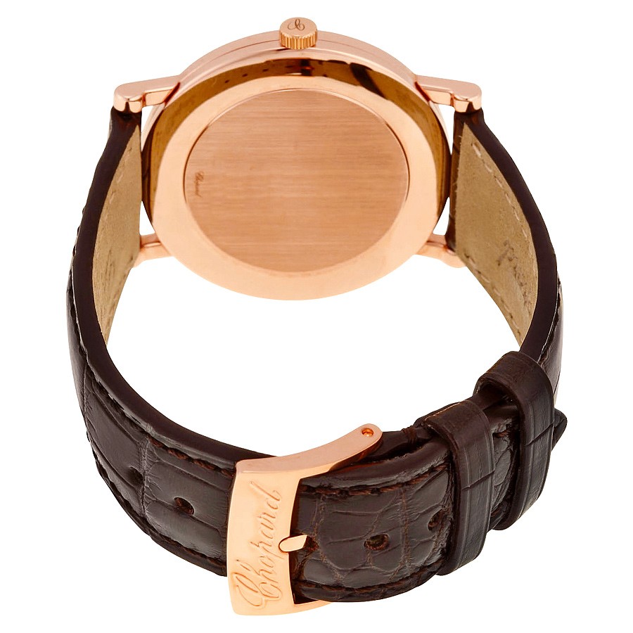 IMG_9086 Chopard 163154-5001DBR Classic Ladies Hand Wind 18kt Rose Gold 3
