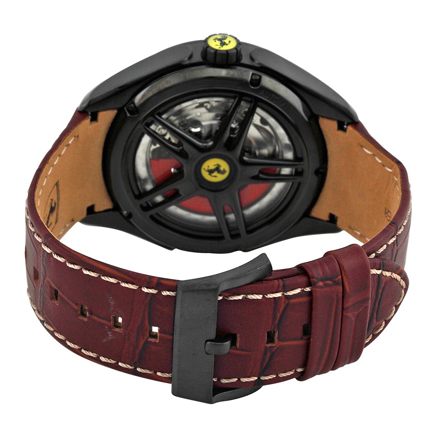IMG_9086 Ferrari 830107 Mens Automatic Black Ion-plated Stainless Steel 3