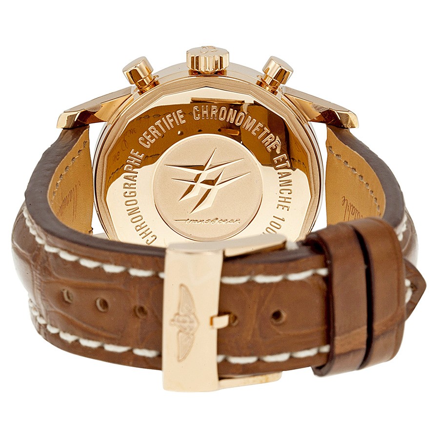 IMG_9086 Breitling 4811 Transocean Mens Hand Wind 18kt Rose Gold 3
