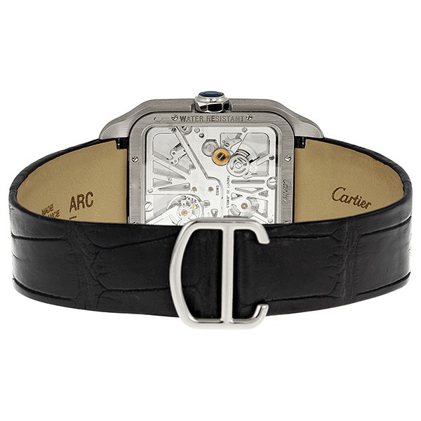 Cartier W2020033 Santos-Dumont Mens Hand Wind 18kt White Gold 3