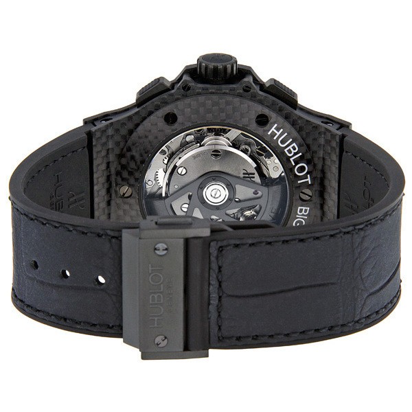 IMG_9086 Hublot 301.QX.1740.GR Big Bang Mens Automatic Black Carbon Fiber 3