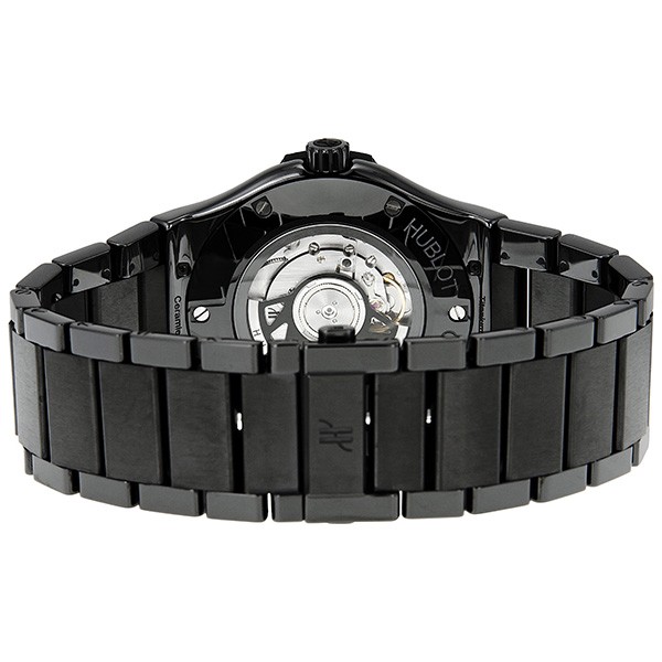 IMG_9086 Hublot 511.CM.1770.CM Classic Fusion Mens Automatic Black Ceramic and Black Composite Resin 3