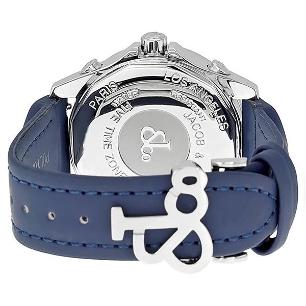 IMG_9086 Jacob Co. JC113DA Five Time Zone Unisex Quartz Stainless Steel 3