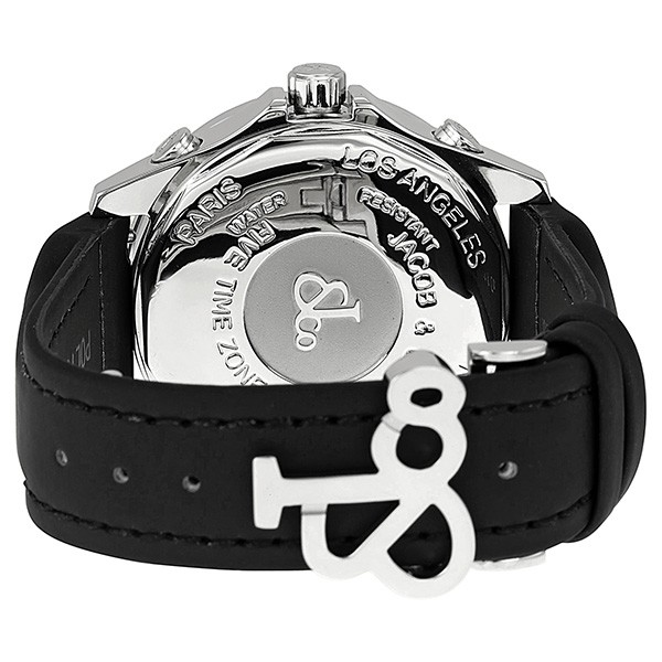 IMG_9086 Jacob Co. JC113DA Five Time Zone Unisex Quartz Stainless Steel 3