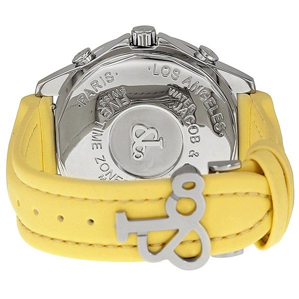 IMG_9086 Jacob Co. JC118DA Five Time Zone Unisex Quartz Stainless Steel 3