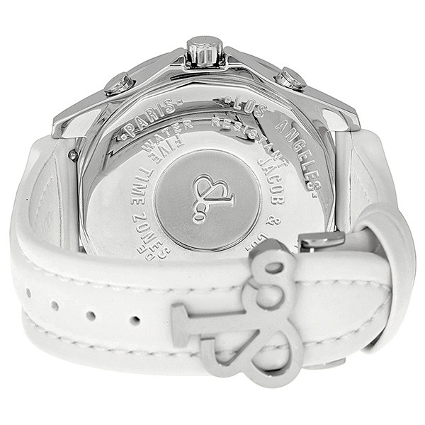 IMG_9086 Jacob Co. JC44 Five Time Zone Unisex Quartz Stainless Steel 3