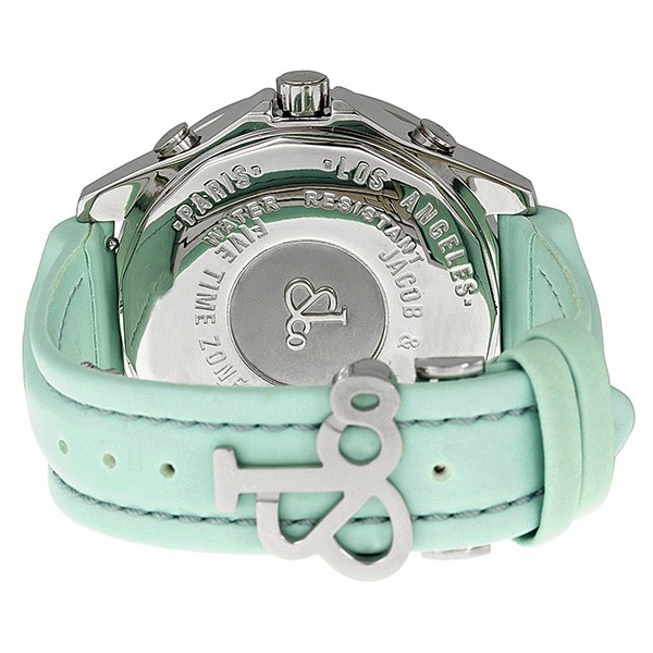 IMG_9086 Jacob Co. JC44 Five Time Zone Unisex Quartz Stainless Steel 3