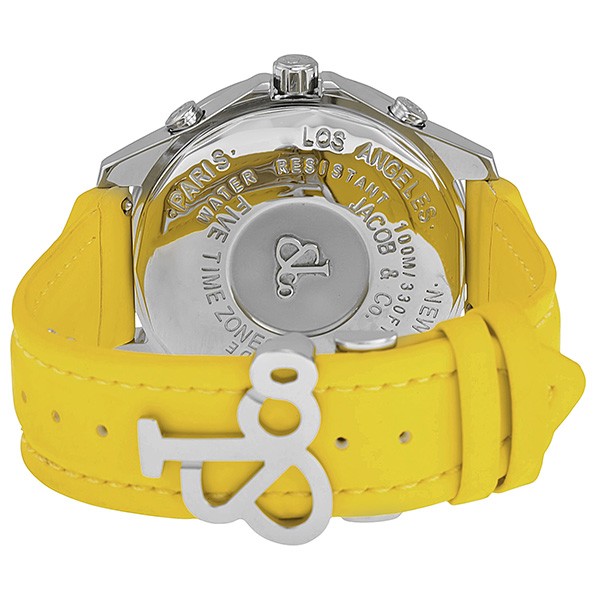 IMG_9086 Jacob Co. JC47YB Five Time Zone Unisex Quartz Stainless Steel 3