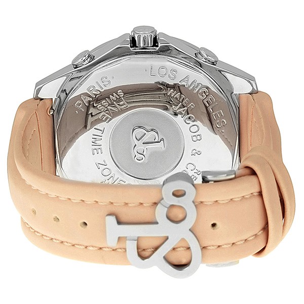 IMG_9086 Jacob Co. JCATH10 Five Time Zone Unisex Quartz Stainless Steel 3