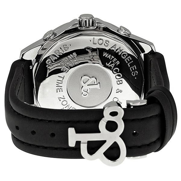 IMG_9086 Jacob Co. JCATH9 Five Time Zone Unisex Quartz Stainless Steel 3