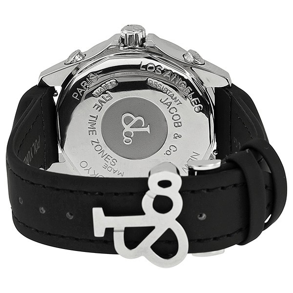 IMG_9086 Jacob Co. JCM115DA Five Time Zone Unisex Quartz Stainless Steel 3