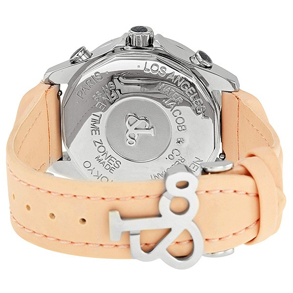 IMG_9086 Jacob Co. JCM122 Five Time Zone Unisex Quartz Stainless Steel 3