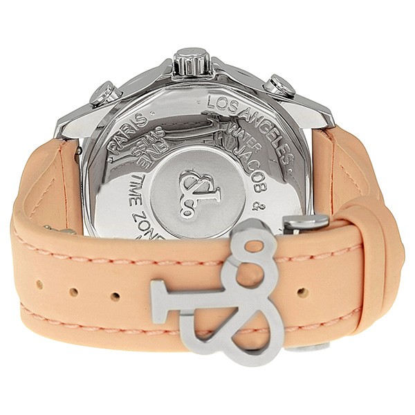 IMG_9086 Jacob Co. JCM123 Five Time Zone Unisex Quartz Stainless Steel 3