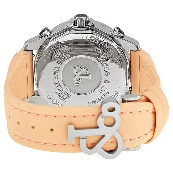 IMG_9086 Jacob Co. JCM124 Five Time Zone Unisex Quartz Stainless Steel 3