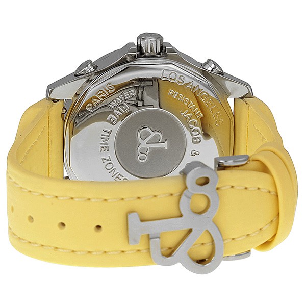 IMG_9086 Jacob Co. JCM125 Five Time Zone Unisex Quartz Stainless Steel 3