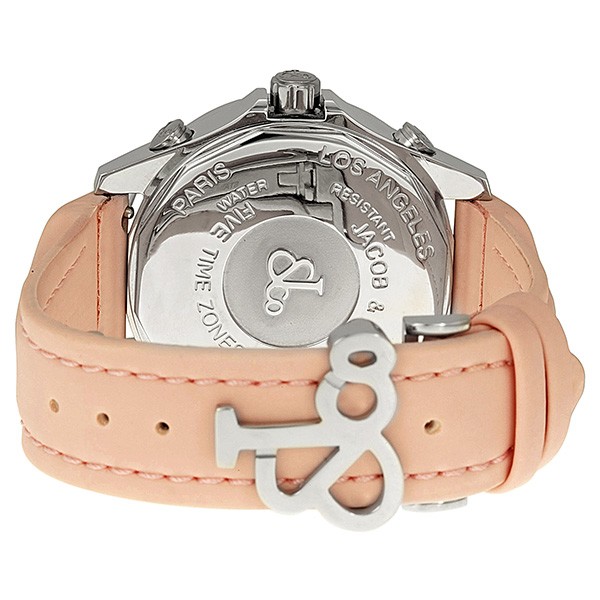 IMG_9086 Jacob Co. JCM44 Five Time Zone Unisex Quartz Stainless Steel 3