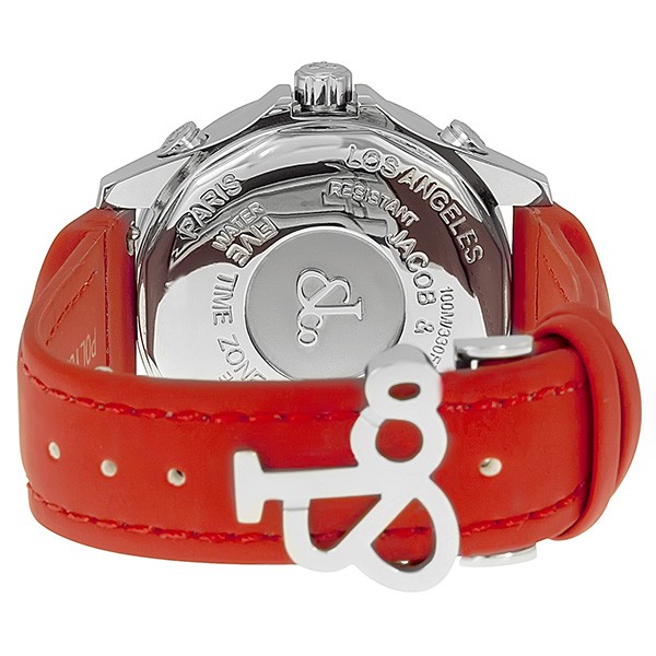 IMG_9086 Jacob Co. JCM47SR Five Time Zone Unisex Quartz Stainless Steel 3