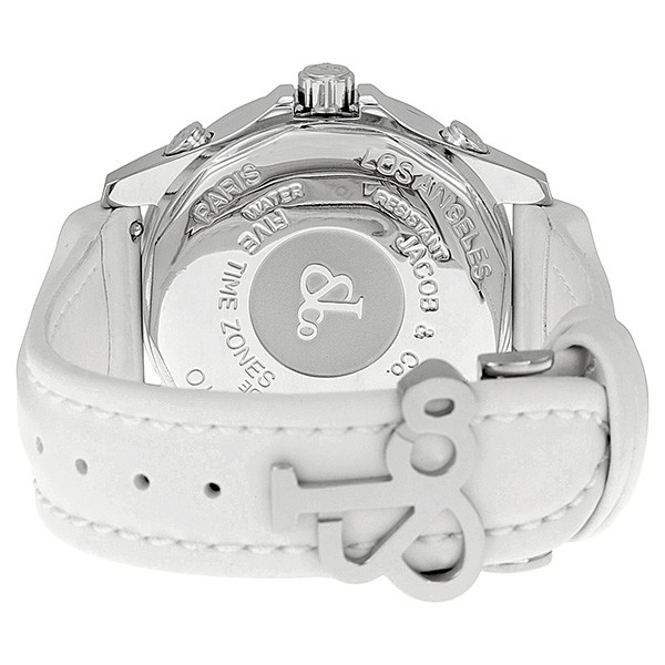 IMG_9086 Jacob Co. JCM47WP Five Time Zone Unisex Quartz Stainless Steel 3