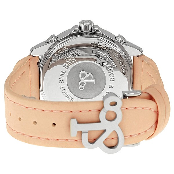 IMG_9086 Jacob Co. JCM47WP Five Time Zone Unisex Quartz Stainless Steel 3