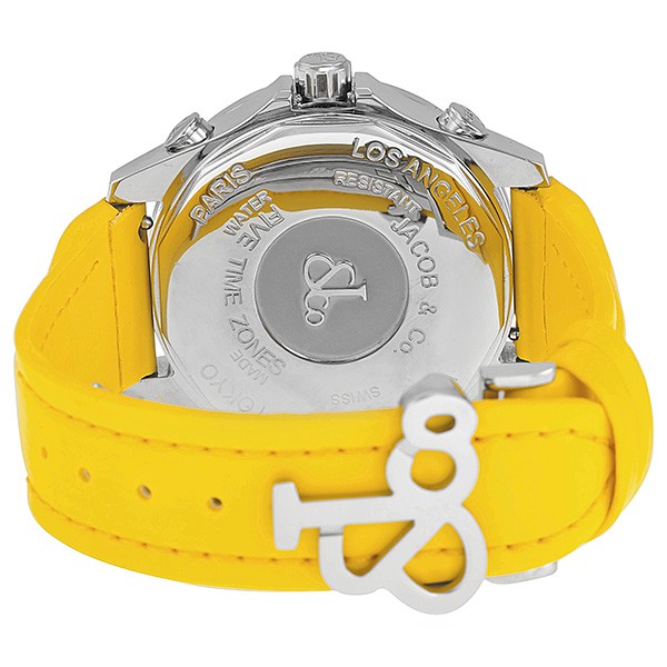 IMG_9086 Jacob Co. JCM47YB Five Time Zone Unisex Quartz Stainless Steel 3