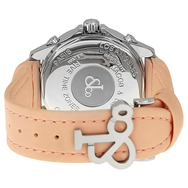 IMG_9086 Jacob Co. JCM79P Five Time Zone Unisex Quartz Stainless Steel 3