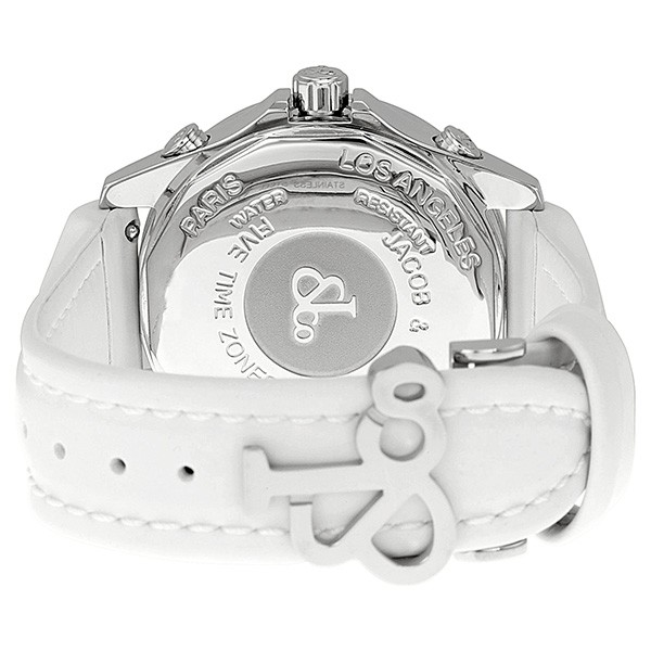 IMG_9086 Jacob Co. JCMATH12 Five Time Zone Unisex Quartz Stainless Steel 3