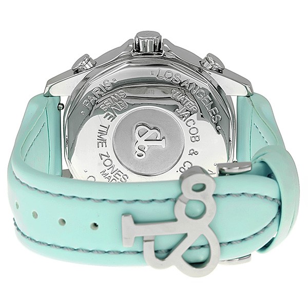 IMG_9086 Jacob Co. JCMATH14 Five Time Zone Unisex Quartz Stainless Steel 3