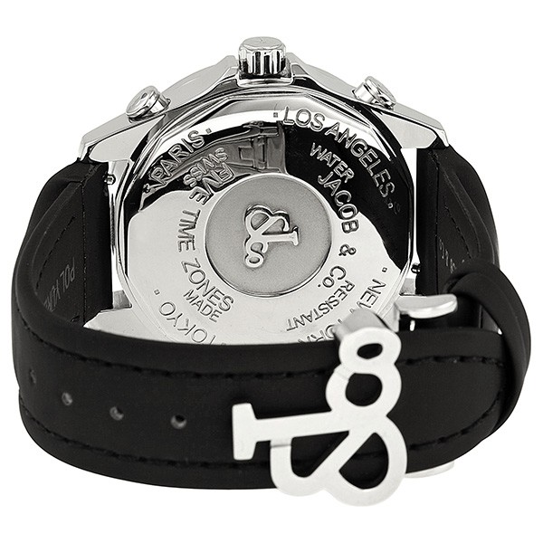 IMG_9086 Jacob Co. JCMATH15 Five Time Zone Unisex Quartz Stainless Steel 3