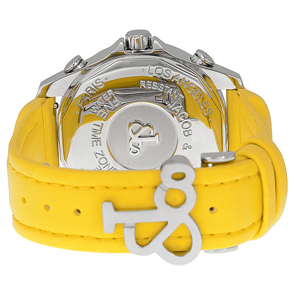 IMG_9086 Jacob Co. JCMSKULL1 Five Time Zone Unisex Quartz Stainless Steel 3