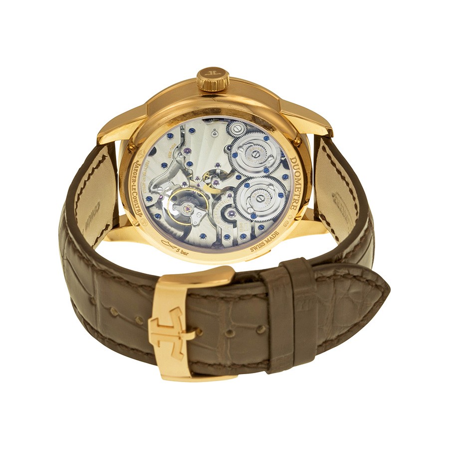 IMG_9086 Jaeger LeCoultre 604.25.20 Duometre Mens Hand Wind 18kt Rose Gold 3