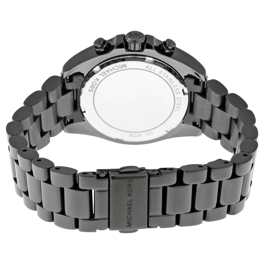 IMG_9086 Michael Kors MK6249 Bradshaw Ladies Quartz Gunmetal-Tone Stainless Steel 3