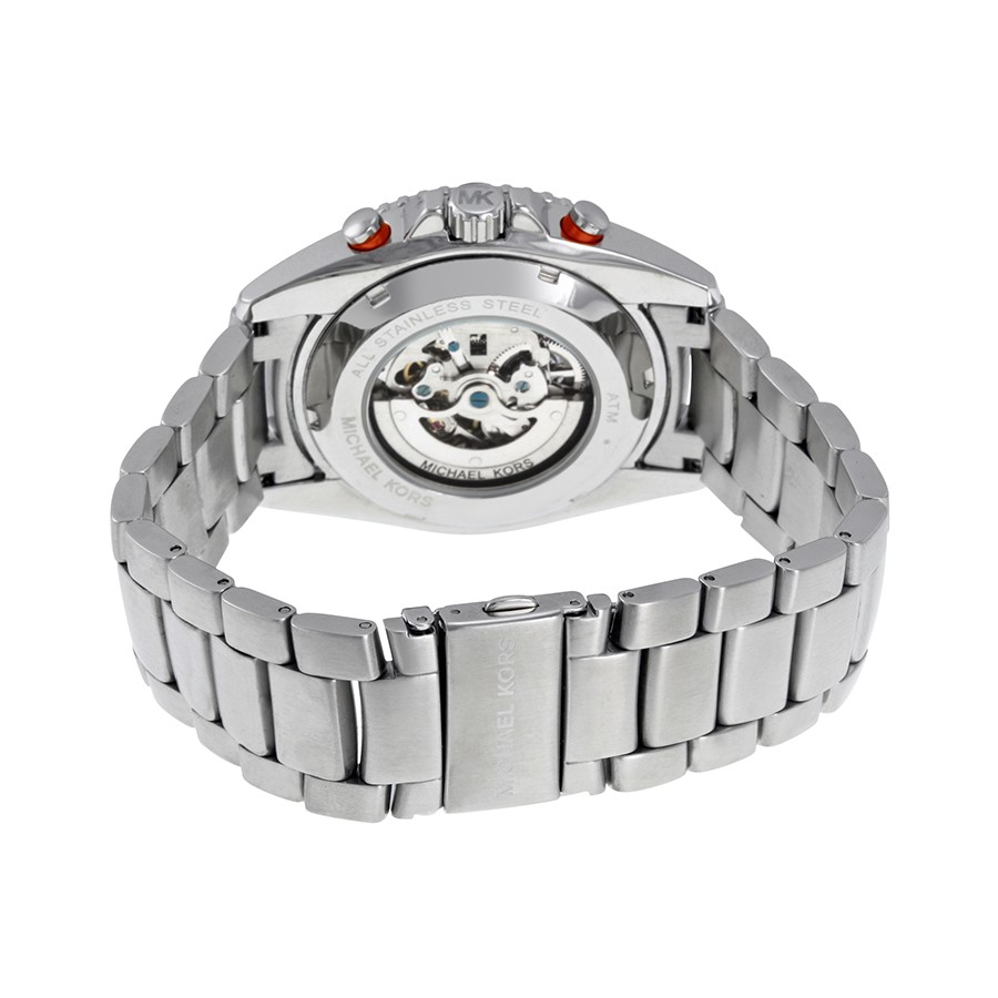 Michael Kors MK9011 JetMaster Mens Automatic Stainless Steel 3