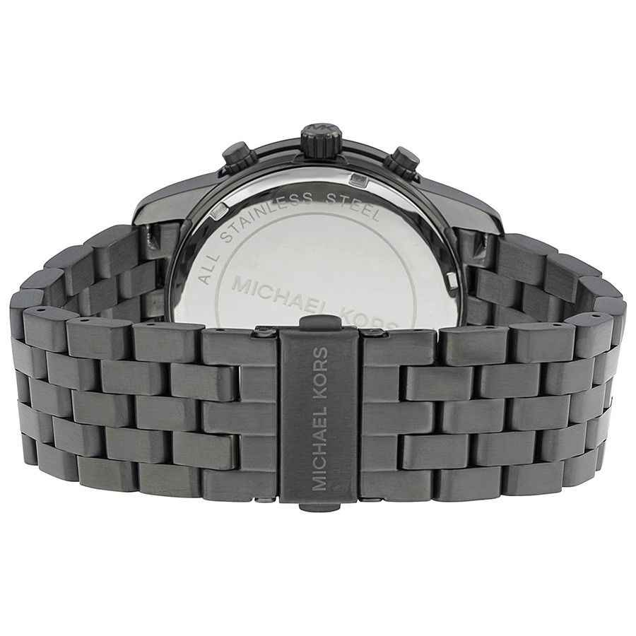 IMG_9086 Michael Kors MK8349 Mercer Mens Quartz Gunmetal Stainless Steel 3