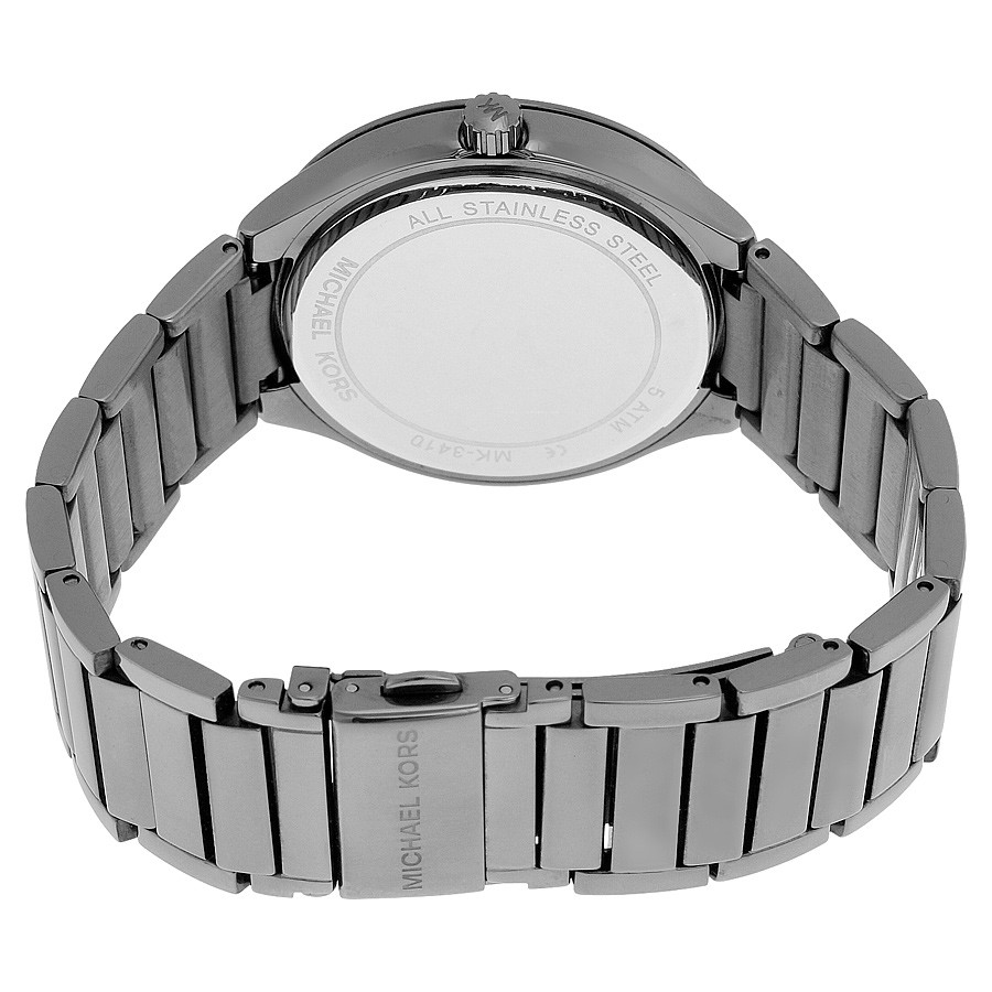 IMG_9086 Michael Kors MK3410 Ladies Quartz Gunmetal-plated Stainless Steel 3
