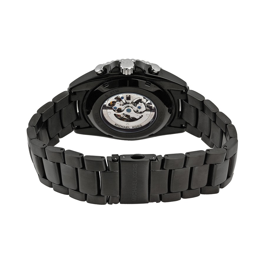 IMG_9086 Michael Kors MK9012 Mens Automatic Black Ion-plated Stainless Steel 3