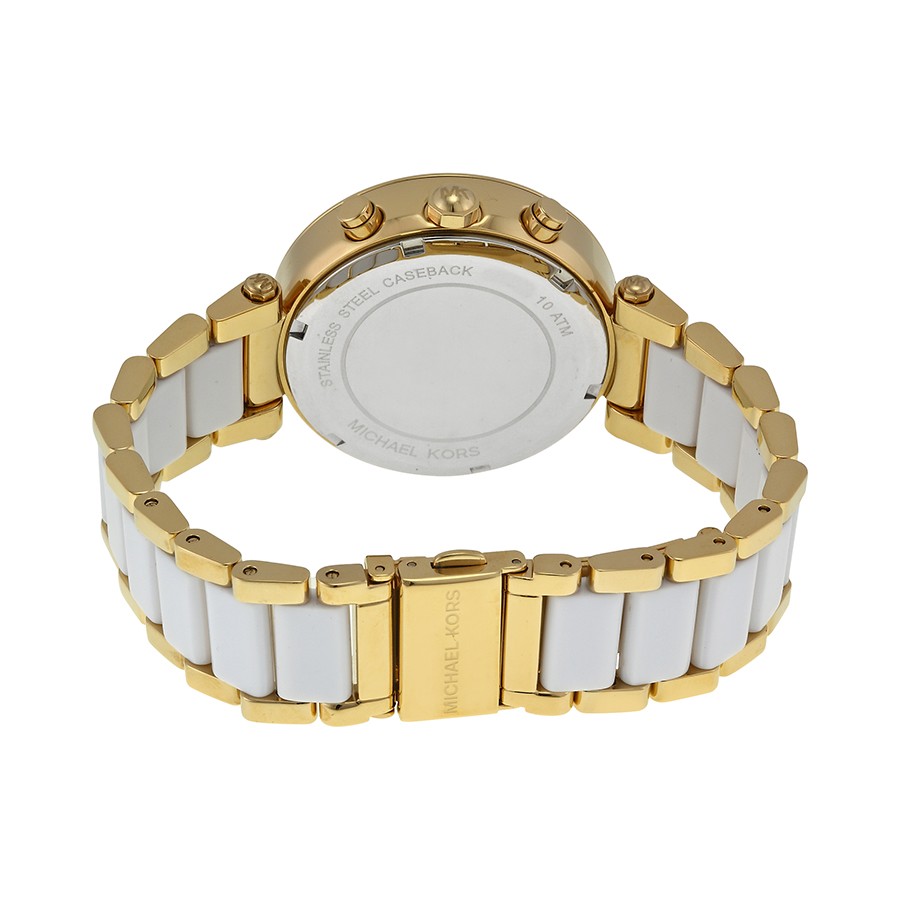 IMG_9086 Michael Kors MK6119 Parker Ladies Quartz Gold-tone Stainless Steel 3