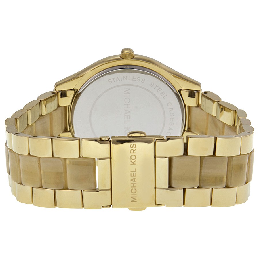 IMG_9086 Michael Kors MK4285 Runway Ladies Quartz Gold-tone Stainless Steel 3