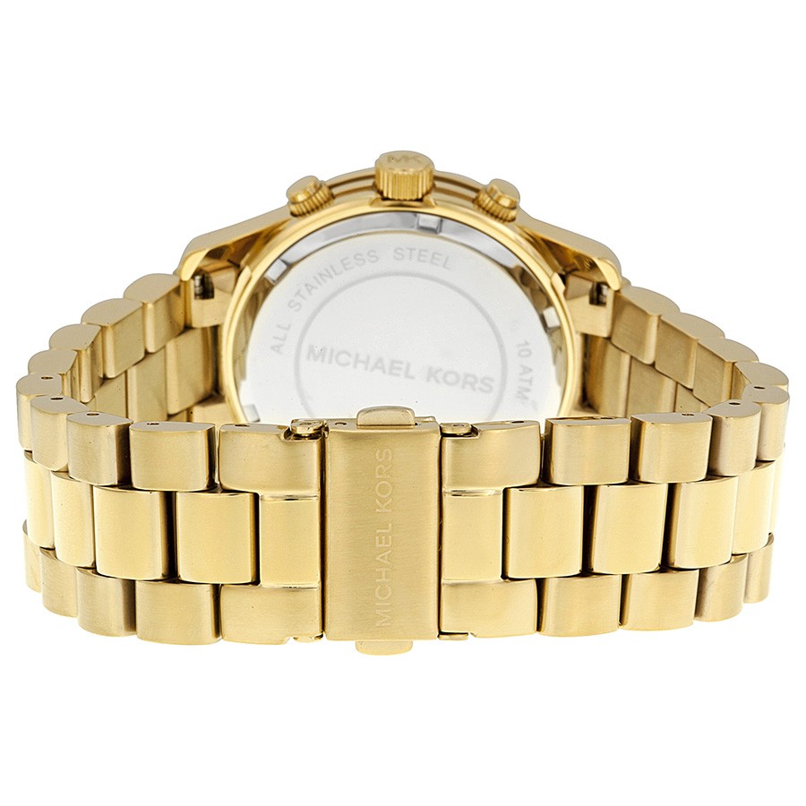IMG_9086 Michael Kors MK5055 Runway Unisex Quartz Gold-tone Stainless Steel 3