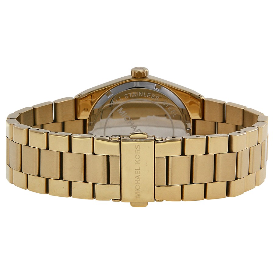 IMG_9086 Michael Kors MK5936 Runway Ladies Quartz Gold-tone Stainless Steel 3