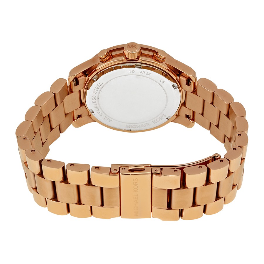 IMG_9086 Michael Kors MK6163 Runway Ladies Quartz Rose Gold-tone Stainless Steel 3