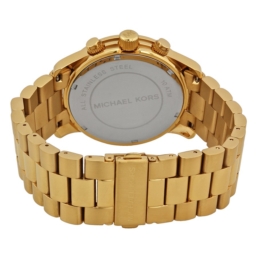 IMG_9086 Michael Kors MK8077 Runway Mens Quartz Gold-tone Stainless Steel 3