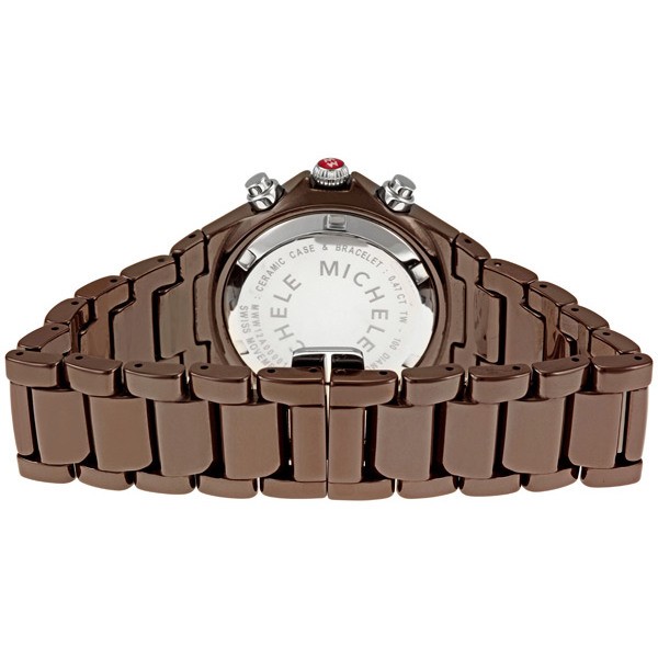 IMG_9086 Michele MWW12A000011 Ladies Quartz Brown Ceramic 3