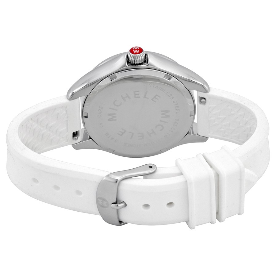IMG_9086 Michele MWW27A000007 Ladies Quartz White Silicone 3