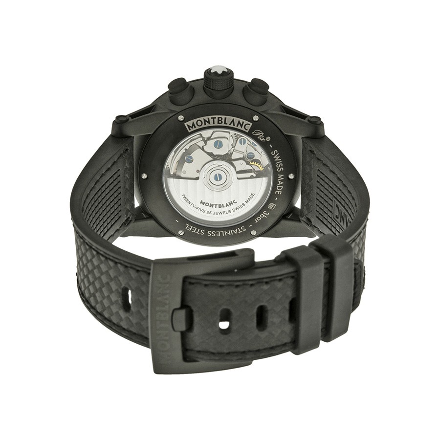 IMG_9086 Montblanc 111197 Mens Automatic Black DLC Stainless Steel 3