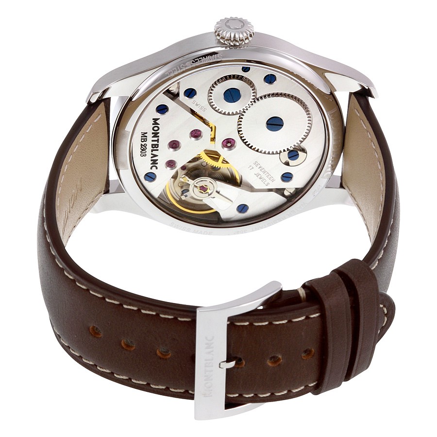 IMG_9086 Montblanc 112638 Timewalker Mens Automatic Microblasted Stainless Steel 3