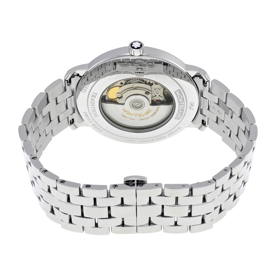 IMG_9086 Montblanc 112610 Tradition Mens Automatic Stainless Steel 3
